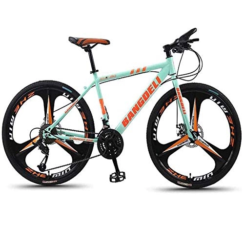Mountain Bike : WXXMZY Mountain Bike 26-inch Men's / Women's Mountain Bike / Adult Bike 21 / 24 / 27 / 30 Speed Lightweight Carbon Steel Frame Suspension Front Disc Brake (Color : Bronze, Size : 30speed)