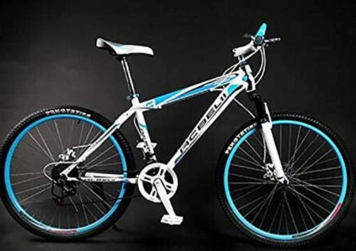 Mountain Bike : WYN Carbon Steel Material 21 Speed 26 Inch Exercise Cycling Manufa Cturer Bicycle Mountain Bike, blue