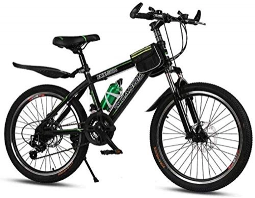 Mountain Bike : Wyyggnb Mountain Bike, Folding Bike Men's Dual Suspension Mountain Bike 20 Inch 22 Inch Shimano Transmission 21 Speed Double Disc Brake Lightweight Disc Student (Color : A, Size : 22 Inches)