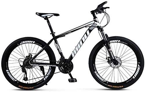 Mountain Bike : Wyyggnb Mountain Bike, Folding Bike Unisex Mountain Bike High-Carbon Steel Frame MTB Bike 26Inch Mountain Bike 21 / 24 / 27 / 30 Speeds With Disc Brakes And Suspension Fork (Color : A, Size : 21 Speed)