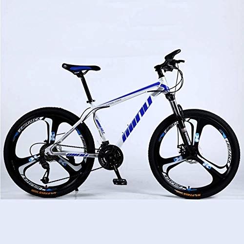 Mountain Bike : XBSLJ Mountain Bikes, Mountain Bicycle, 24" 26" Adult Mountain Bikes, 4.0 Fat Tire Dual-Suspension Mountain Bicycle, High-Carbon Steel Frame 21 / 24 / 27 Speed