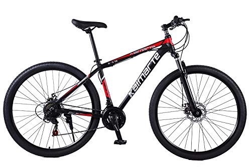 Mountain Bike : XCBY Mountain Bike, MTB Bicycle - 29 Inch Men's, Alloy Hardtail Mountain Bike, Mountain Bicycle with Front Suspension Adjustable Seat, 21 / 24 / 27 Speed Red-27Speed