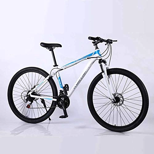 Mountain Bike : XER Hardtail Mountain Bike Dual Suspension Mens Bike Shimano 21 Speeds 29inch Aluminum Frame Bicycle Disc Brakes, White