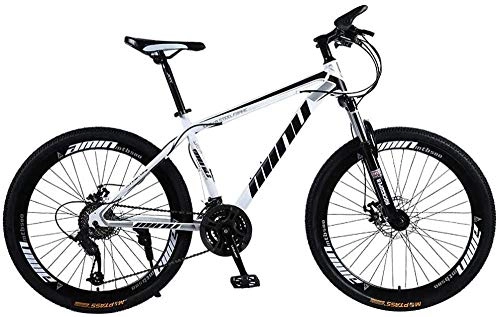 Mountain Bike : xiaoxiao666 sarsh mountain bike adult mountain bike with variable speed 26 inch road bike with variable speed outdoor racing bike bicycle for adults MTB - 21 speeds-White