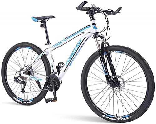 Mountain Bike : XinQing Mens Mountain Bikes, 33-Speed Hardtail, Dual Disc Brake Aluminum Frame, Mountain Bicycle with Front Suspension, 29 Inch
