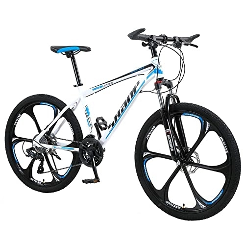 Mountain Bike : XUDAN Mountain Bike，24 / 26 Inch Dual Disc Brakes, Easy To Assemble, Sensitive Speed Change, Shock Absorption Thickened Tires 21 / 24 / 27 / 30 Speed