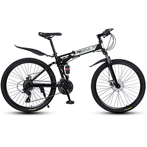 Mountain Bike : XYDDC 26 Inch Men's Mountain Bikes High-carbon Steel Hardtail 21 / 24 / 27 Speed Mountain Bike Bicycle with Front Suspension