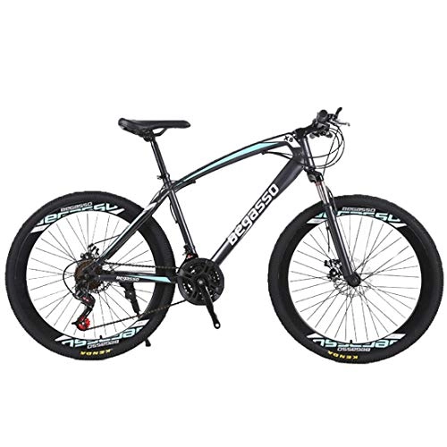 Mountain Bike : Y & Z Fashion Dual Disc Brake Spoke Wheels mountain bike, Green-OneSize
