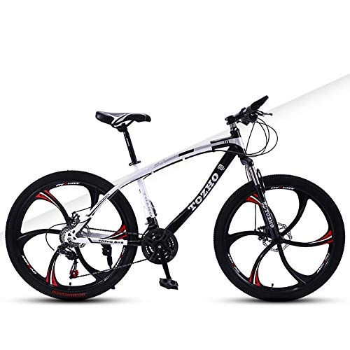Mountain Bike : YANGDONG-Children's bicycle- Bicycle, 24 Inch, Variable Speed Shock Absorption Off-Road Dual Disc Brakes High Carbon Steel Frame High Hardness Young Cycling Students Adult Men and Women Suitable for H