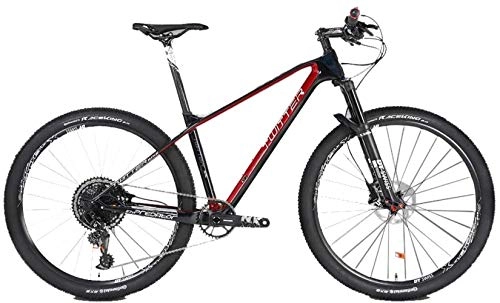 Mountain Bike : YANQ Mountain Bike Carbon Fiber, 27.5 Inch 12 to GX Variable Speed Speed Double Disc Brake for Men and Women Adults Bicycles Climbing Race Outdoors, D, * 27.5in 16.5in
