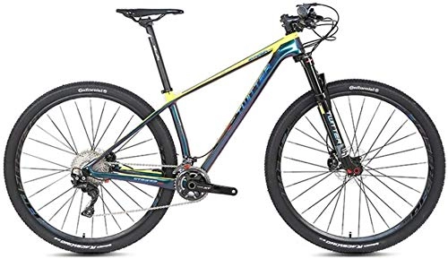 Mountain Bike : YANQ Mountain Bike Carbon Fiber, XT27.5 inches 29 inches 22 Speed 33 Speed Double Disc Brake Men and Women Adults Bicycles Mountaineering Outdoor Guide, B, * 15in 27.5in
