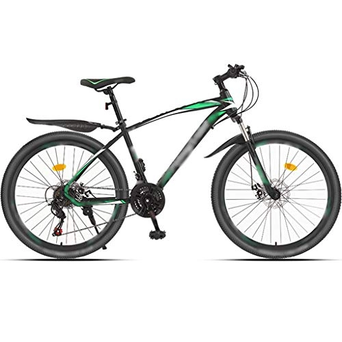 Mountain Bike : YHRJ Mountain Bike Outdoor Cross-country Road Bike, Lightweight Adult Male And Female Sports Bicycle, 24 / 26 Inch Wheel, MTB Shock-absorbing Front Fork, Spoke Wheel