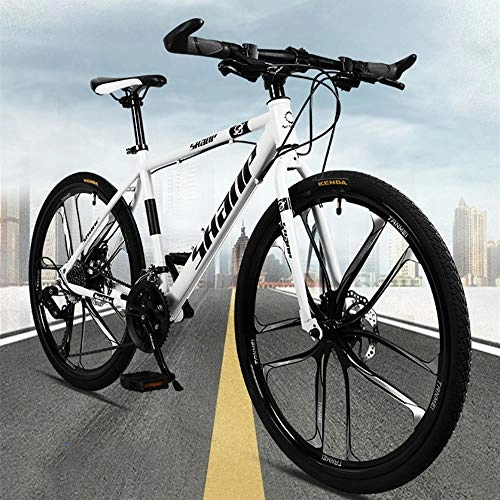 Mountain Bike : YIKUI Mountain Bike, 24 / 26 Inch Double Disc Brake, Adult MTB Country Gearshift Bicycle, Mountain Bike with Adjustable Seat Carbon, 24 inch 24speed