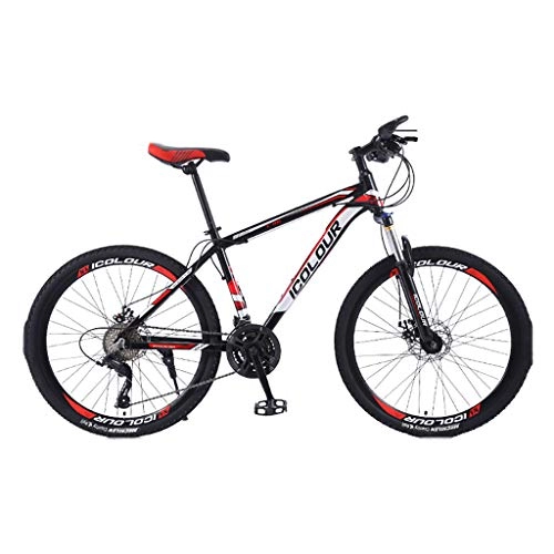 Mountain Bike : YIRENXIAO 26 Inch Mountain Bike Male Off-Road Variable Speed Racing Double Shock-Absorbing Aluminum Alloy Bicycle Young Adult Student Female Adult