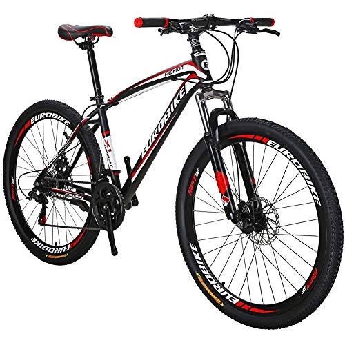 Mountain Bike : YSNJG Bicycle Mountain Bike 21 Speed Shift Left 3 Right 7 Frame Shock Absorption Mountain Bicycle (Red)