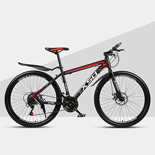 Mountain Bike : YXYLD Mountain Bike 26 Inch, men's Mountain Bikes High-carbon Steel, hardtail Mountain Bicycle with Front Suspension, Adjustable Seat Spoke Small Portable Bicycle Adult