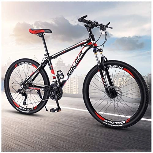 Mountain Bike : YXYLD Mountain Bike, 26 Inches Mtb Bicycle 21 / 24 / 27 / 30 Speed Carbon Steel Mens Bike, 24 Inches Mountain Trail Bike, Mountain Bike with Adjustable Seats, Double Disc Brake