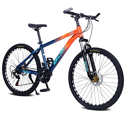 Mountain Bike : zcyg Adult Mountain Bike, 24 Speeds, 26-Inch Wheels, Aluminum Frame, Disc Brakes, Multiple Colors(Size:26inch, Color:D)