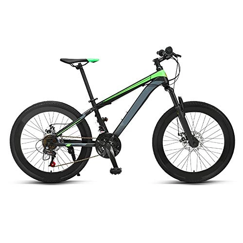 Mountain Bike : ZHANGXIAOYU Mountain bike road bikes mountain bike racing adolescent boy child transmission (Color : Green)