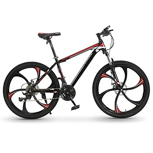 Mountain Bike : zhoudashu 24 Inches 26 Inches Mountain Bike, Variable Speed Light Weight Adult Student Bike Double Shock Absorber Off Road Racing 26inches24speed Sixcutterwheels