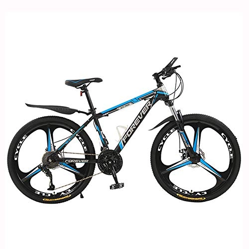 Mountain Bike : ZMCOV Mountain Bicycle with Front Suspension, Shock Absorption Mountain Bicycle, Off-Road Adult Speed Mountain Men And Women Bicycle, 30 speed, 24Inch