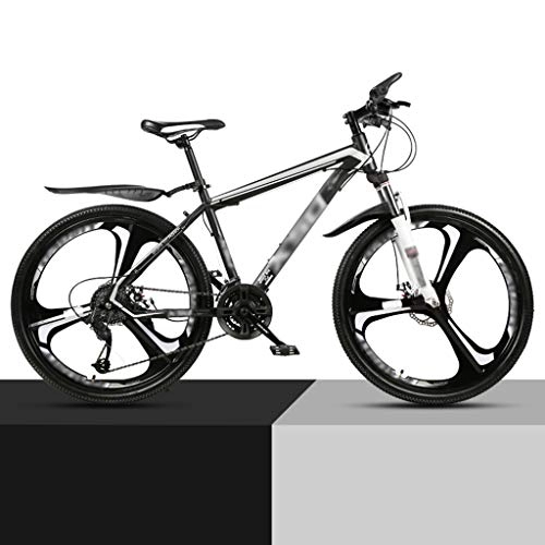 Mountain Bike : ZRN Adult Mountain Bike, City Commuter Bike 21 Speed, Unisex Road Bike, Dual Disc Brake, Shock-absorbing Bicycle