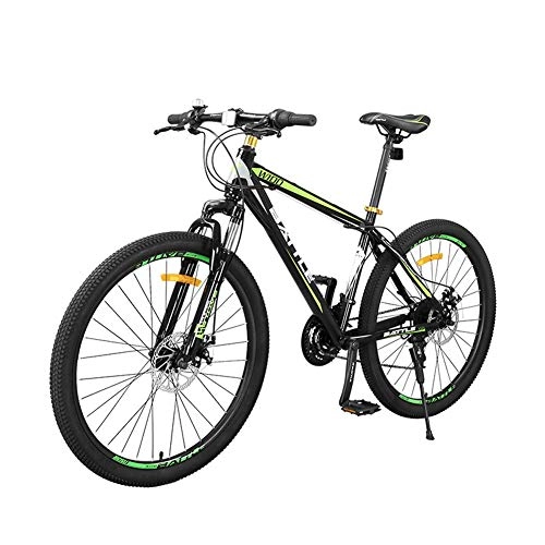 Mountain Bike : ZTIANR Mountain Bicycle, 26 Inch Mountain Bike 24 Speed Shock Absorption Double Disc Brake Male And Female Adult Urban Off-Road Bicycle, Green