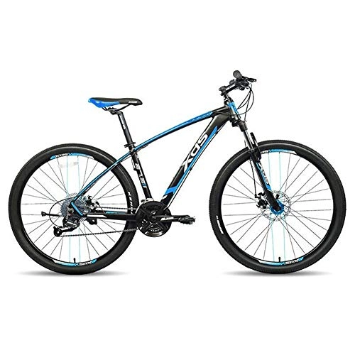 Mountain Bike : ZTIANR Mountain Bicycle, 27.5" Wheel Diameter Aluminum Alloy Bicycle 27-Speed Mechanical Disc Brake Variable Speed Vehicle 16" Frame, black blue