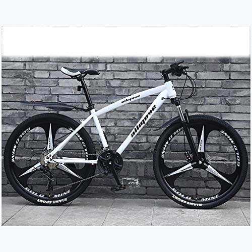 Mountain Bike : ZTMN 26 Inch Mountain Bike, Men's Double Disc Brake Hard Tail Mountain Bike, Bicycle Adjustable Seat, 21 Speed