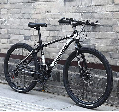 Mountain Bike : ZTYD 26" Mountain Bike for Adult, Lightweight Aluminum Frame, Front And Rear Disc Brakes, Twist Shifters Through 21 Speeds, D, 24Speed