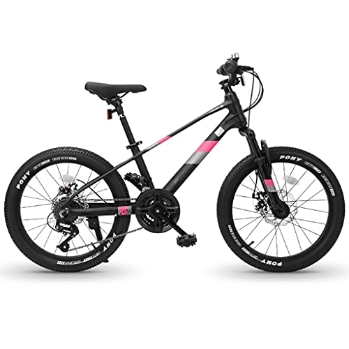 Mountain Bike : ZXQZ 20-Inch Mountain Bike, Mens / Womens Alloy Frame, 21 Speed, Disc Brakes, Youth Students Off-road Racing (Color : Black)