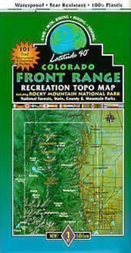Mountain Biking Book : Colorado Front Range Mountain Bike Topo Map