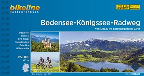 Mountainbike-Bücher : Bikeline: Bodensee-Königssee-Radweg. Von Lindau ins Berchtesgadener Land, wetterfest / reißfest