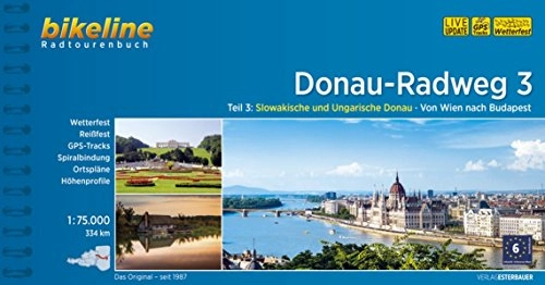 Mountainbike-Bücher : Donau Radweg 3, GPS-Tracks-Download, wetterfest / reißfest (Bikeline Radtourenbücher): Slowakische und Ungarische Donau. Von Wien nach Budapest. 1:75.000, 335 km