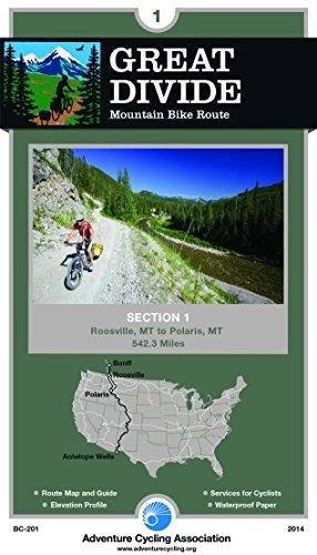 Mountainbike-Bücher : Great Divide Mountain Bike Route #1: Roosville, Montana - Polaris, Montana (542 Miles)