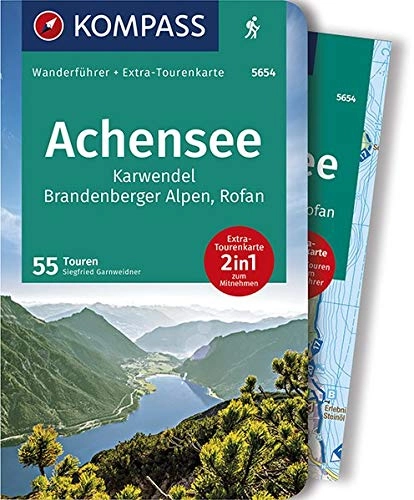 Mountainbike-Bücher : KOMPASS Wanderführer Achensee, Karwendel, Brandenberger Alpen, Rofan: Wanderführer mit Extra-Tourenkarte 1:35.000, 55 Touren, GPX-Daten zum Download