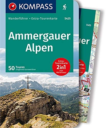 Mountainbike-Bücher : KOMPASS Wanderführer Ammergauer Alpen: Wanderführer mit Extra-Tourenkarte 1:30.000, 50 Touren, GPX-Daten zum Download.