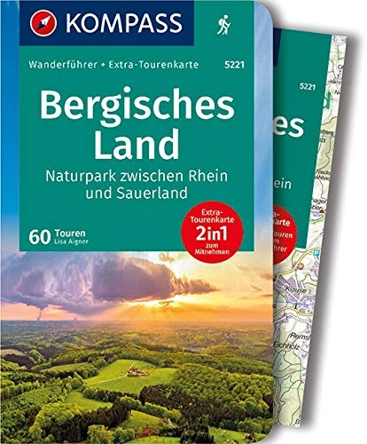 Mountainbike-Bücher : KOMPASS Wanderführer Bergisches Land, Naturpark zwischen Rhein und Sauerland: Wanderführer mit Extra-Tourenkarte 1:75.000, 60 Touren, GPX-Daten zum Download