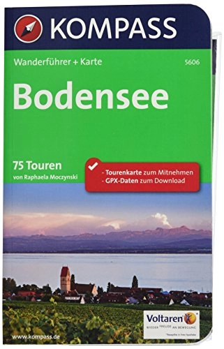 Mountainbike-Bücher : KOMPASS Wanderführer Bodensee: Wanderführer mit Extra-Tourenkarte 1:75.000, 75 Touren, GPX-Daten zum Download.