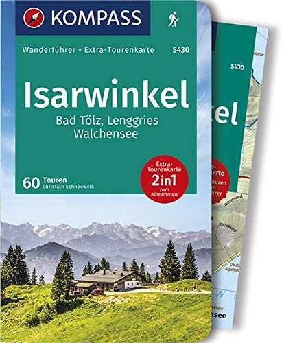 Mountainbike-Bücher : KOMPASS Wanderführer Isarwinkel, Bad Tölz, Lenggries, Walchensee: Wanderführer mit Extra-Tourenkarte 1:40.000, 60 Touren, GPX-Daten zum Download