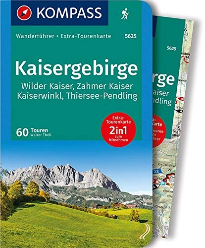 Mountainbike-Bücher : KOMPASS Wanderführer Kaisergebirge: Wanderführer mit Extra-Tourenkarte 1:35.000, 60 Touren, GPX-Daten zum Download