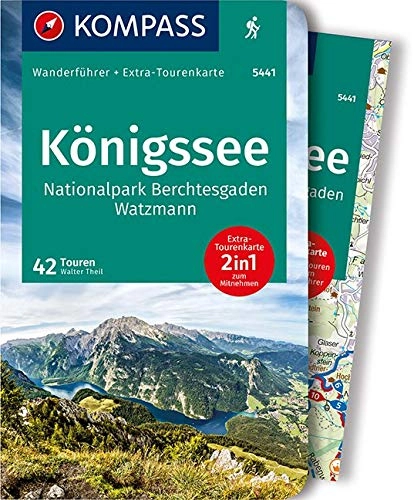 Mountainbike-Bücher : KOMPASS Wanderführer Königssee, Nationalpark Berchtesgaden, Watzmann: Wanderführer mit Extra-Tourenkarte 1:35.000, 42 Touren, GPX-Daten zum Download.
