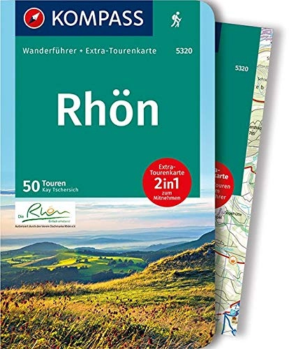 Mountainbike-Bücher : KOMPASS Wanderführer Rhön: Wanderführer mit Extra-Tourenkarte 1:50.000, 50 Touren, GPX-Daten zum Download