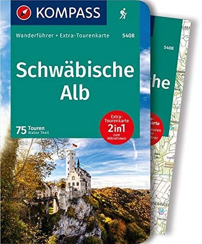 Mountainbike-Bücher : KOMPASS Wanderführer Schwäbische Alb: Wanderführer mit Extra-Tourenkarte 1:100.000, 75 Touren, GPX-Daten zum Download