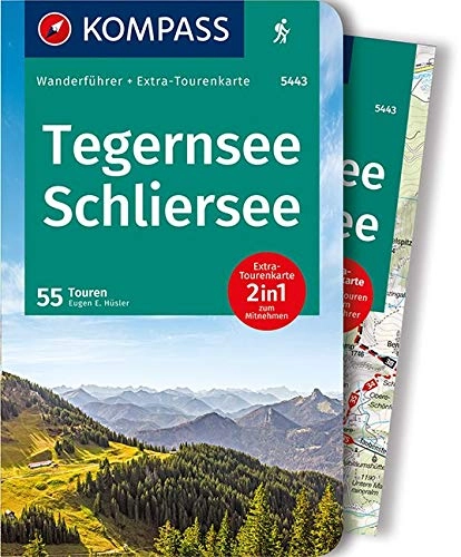Mountainbike-Bücher : KOMPASS Wanderführer Tegernsee, Schliersee: Wanderführer mit Extra-Tourenkarte 1:40.000, 55 Touren, GPX-Daten zum Download