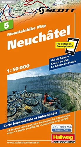 Mountainbike-Bücher : MTB-Karte 05 Neuchâtel 1:50.000: Mountainbike Map (Hallwag Mountainbike-Karten)