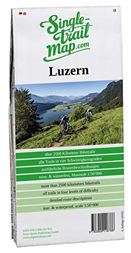 Mountainbike-Bücher : Singletrail Map 011 Luzern (Karten. Swiss Singletrail Map)