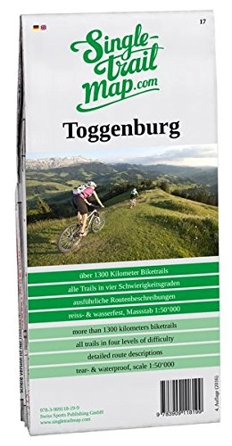 Mountainbike-Bücher : Singletrail Map 017 Toggenburg (Singletrail Map / Die Singletrail Maps sind die bekanntesten Mountainbike-Karten der Alpen.)