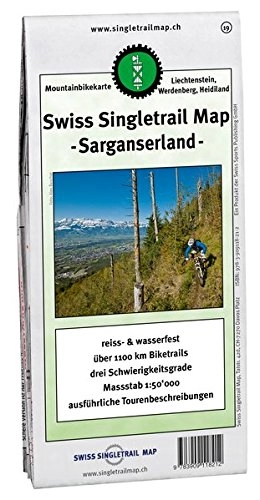 Mountainbike-Bücher : Singletrail Map 019 Sarganserland (Singletrail Map / Die Singletrail Maps sind die bekanntesten Mountainbike-Karten der Alpen.)