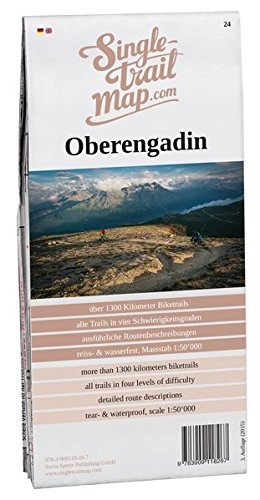 Mountainbike-Bücher : Singletrail Map 024 Oberengadin (Singletrail Map / Die Singletrail Maps sind die bekanntesten Mountainbike-Karten der Alpen.)